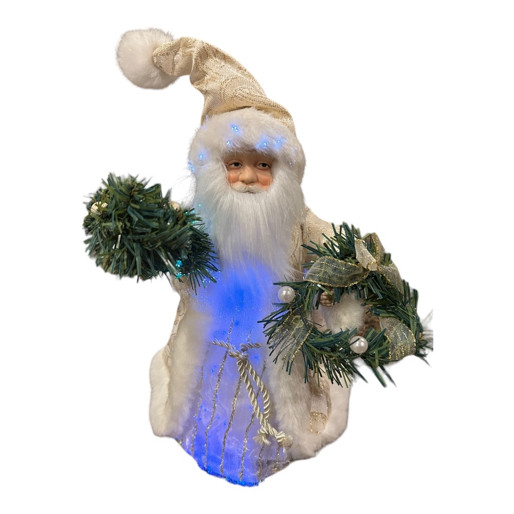 Fibre Optic Santa Christmas Tree Topper